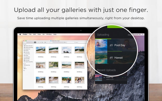 โปรแกรมอัพโหลดฝากรูปภาพ SmugMug