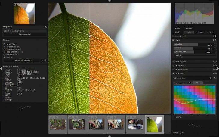 Darktable (โปรแกรม Darktable แต่งรูป คล้าย Lightroom แต่แจกฟรี) : 