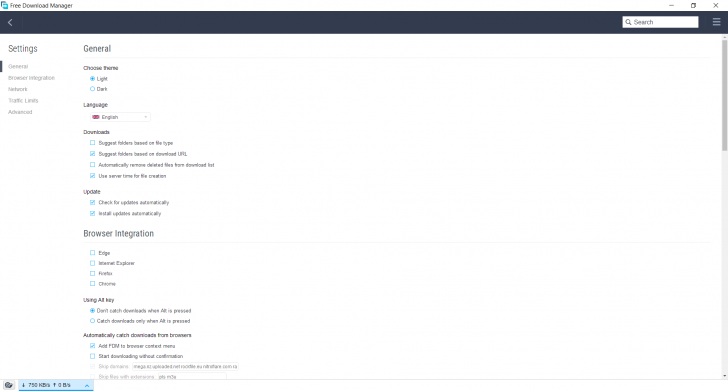 โปรแกรมช่วยดาวน์โหลด Free Download (DL) Manager