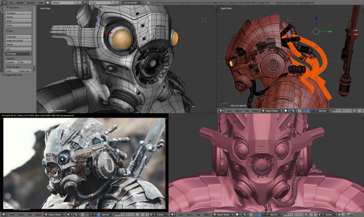 โปรแกรมออกแบบ 3 มิติ Blender