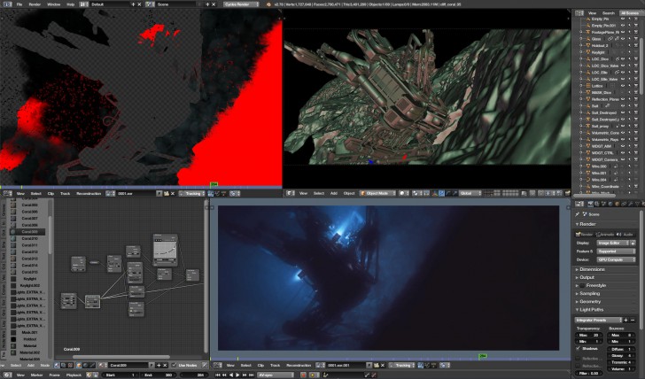 Blender (โปรแกรม Blender ออกแบบ 3 มิติ 3D Animation ใช้ฟรี) : 