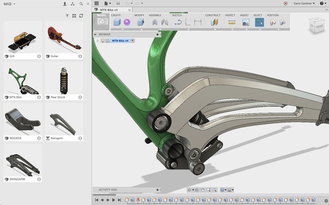 โปรแกรมออกแบบสามมิติ Fusion 360 โปรแกรมออกแบบสามมิติ Fusion 360