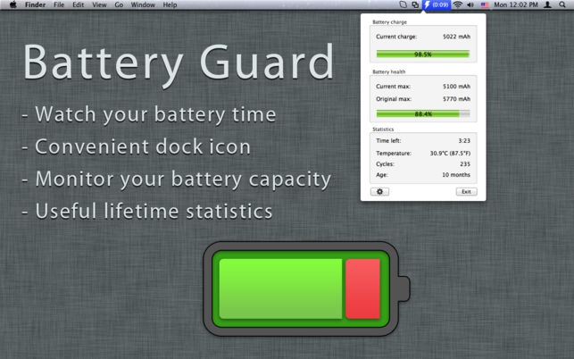 โปรแกรมเช็คแบตเตอรี่ Battery Guard โปรแกรมเช็คแบตเตอรี่ Battery Guard