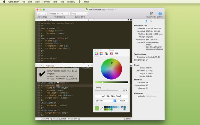 CotEditor (โปรแกรม CotEditor เขียนโค้ด HTML CSS Python เบา ใช้ง่าย สำหรับ Mac) CotEditor (โปรแกรม CotEditor เขียนโค้ด HTML CSS Python เบา ใช้ง่าย สำหรับ Mac)