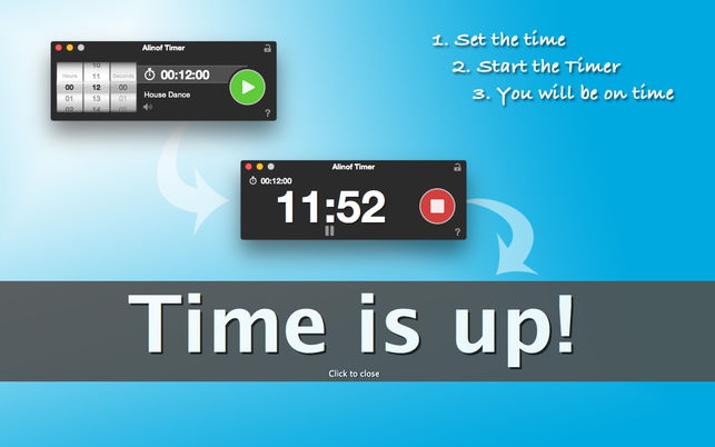 โปรแกรมจับเวลานับถอยหลัง Alinof Timer