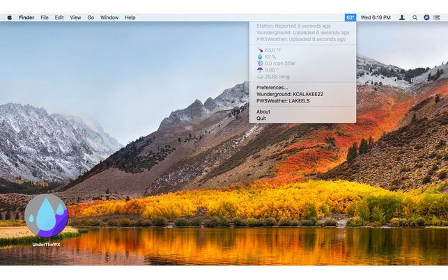 โปรแกรมเช็คสภาพอากาศ UnderTheWX โปรแกรมเช็คสภาพอากาศ UnderTheWX