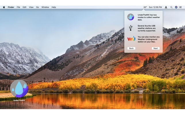 UnderTheWX (โปรแกรม UnderTheWX เช็คสภาพอากาศ ผ่านเมนูบาร์ บน Mac) : UnderTheWX (โปรแกรม UnderTheWX เช็คสภาพอากาศ ผ่านเมนูบาร์ บน Mac) :