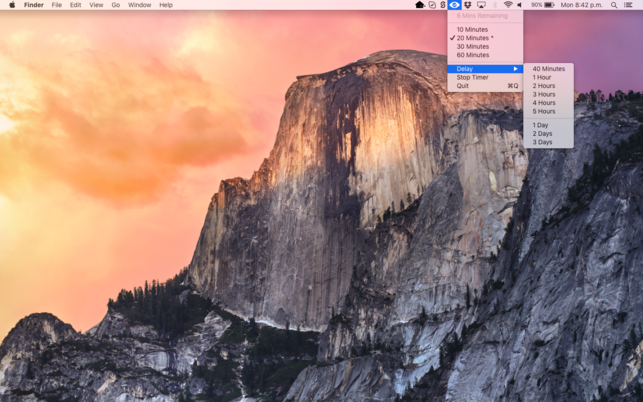 โปรแกรมถนอมสายตา EyeSaver โปรแกรมถนอมสายตา EyeSaver