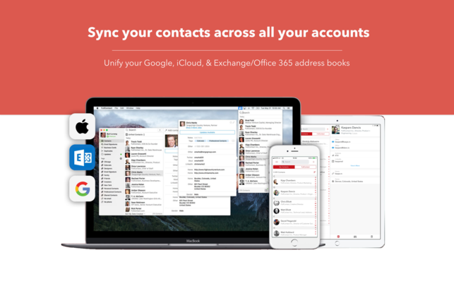 โปรแกรมจัดการรายชื่อผู้ติดต่อ FullContact