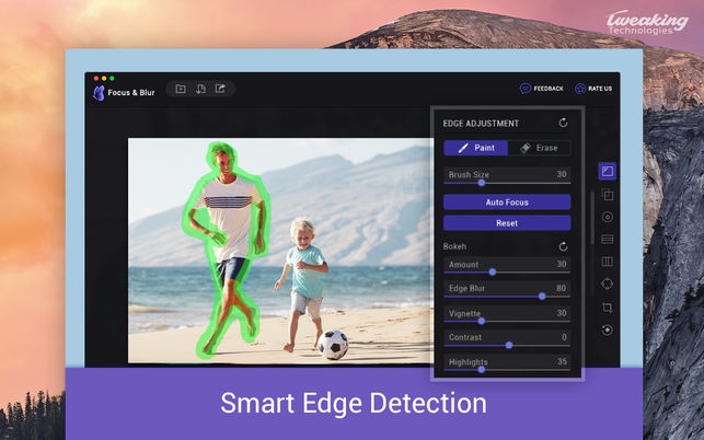Focus and Blur (โปรแกรม Focus and Blur เอฟเฟคโฟกัส และ เบลอภาพ บน Mac) : 