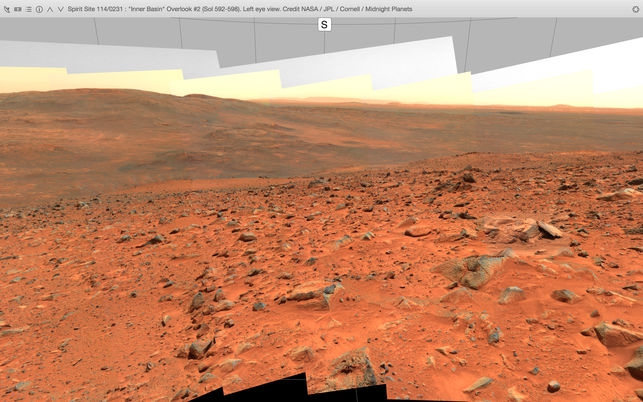 Midnight Planets (โปรแกรม Midnight Planets สำรวจภาพบนดาวอังคาร บน Mac) : 