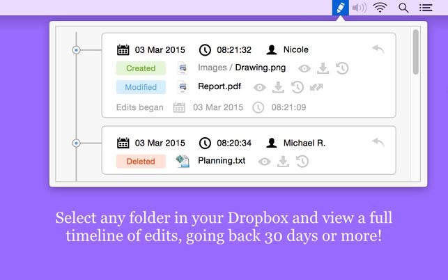 โปรแกรมเช็คกิจกรรมดรอปบ็อกซ์ Revisions for Dropbox โปรแกรมเช็คกิจกรรมดรอปบ็อกซ์ Revisions for Dropbox