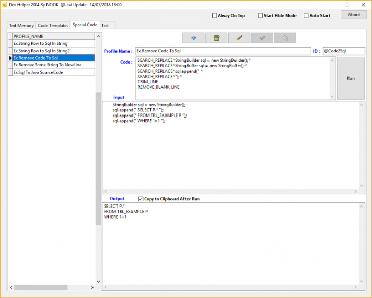 Dev Helper (โปรแกรมช่วยเขียนโค้ด สำหรับโปรแกรมเมอร์ บน PC ฟรี) : 