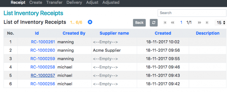 โปรแกรมบริหารคลังสินค้าออนไลน์ Mnikcsr