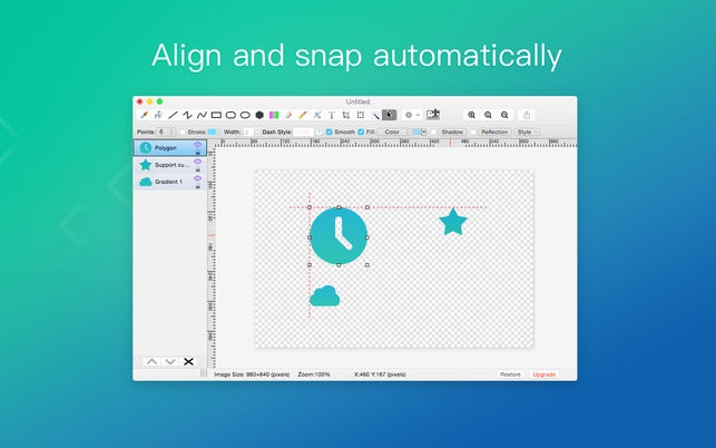 Paint S (โปรแกรม Paint S เครื่องมือวาดรูป และ แต่งภาพในตัว บน Mac) : 