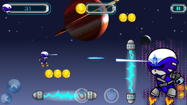 App เกมส์ผจญภัย ท่องอวกาศ Galaxy Iron Fist