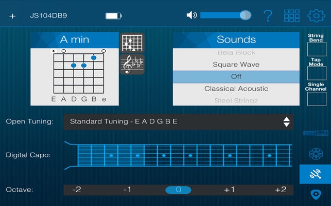 jamstik+ (โปรแกรม jamstik+ คอร์ดกีตาร์จำลอง บน Mac) : 