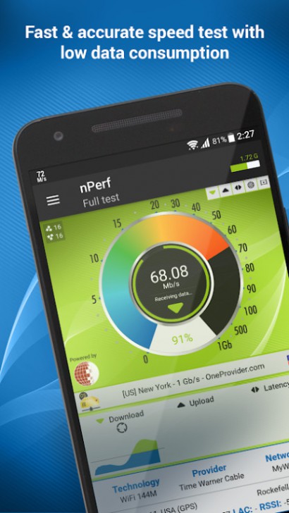 App เช็คความเร็วเน็ตมือถือ nPerf
