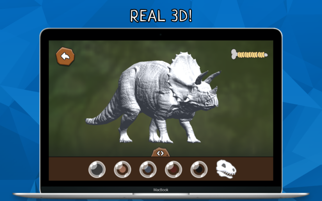 DINOZZZ (โปรแกรม DINOZZZ ลงสี ระบายสี ไดโนเสาร์ สามมิติ บน Mac) : 