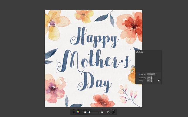 Letters (โปรแกรม Letters ออกแบบ ดีไซน์ ตัวหนังสือ ชิ้นโบว์แดง บน Mac) : 