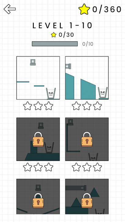 App เกมส์แก้ปริศนาเติมน้ำ Happy Glass