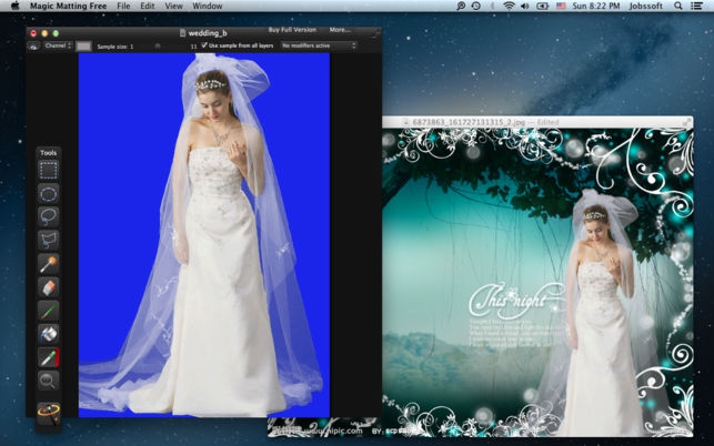 Magic Matting (โปรแกรม Magic Matting ตัดขอบรูป ตัดพื้นหลังภาพ บน Mac ฟรี) : 
