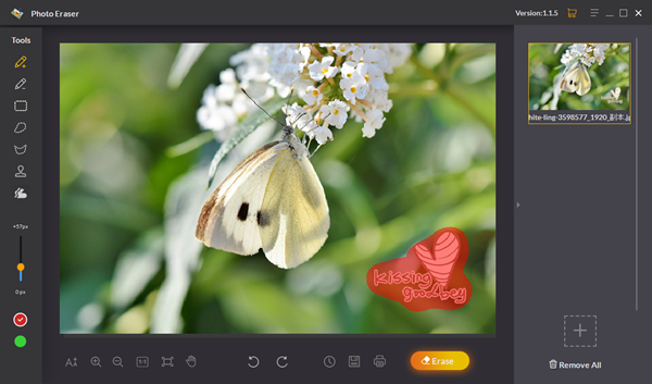 โปรแกรมลบสิ่งที่ไม่ต้องการออกจากรูป Gihosoft Photo Eraser