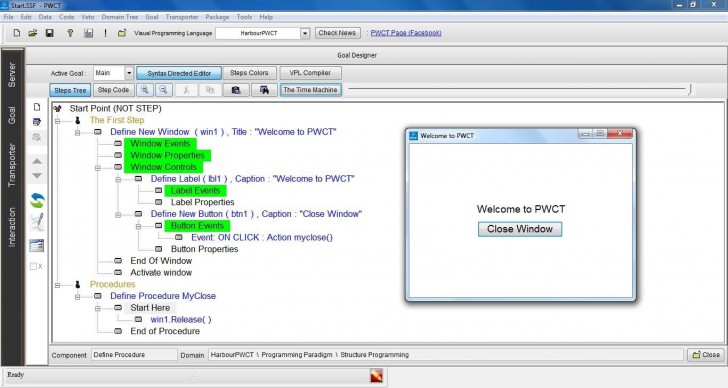 PWCT (โปรแกรมช่วยเขียนโปรแกรม PWCT เขียนโปรแกรมแบบไม่ต้องเขียน Code) : 