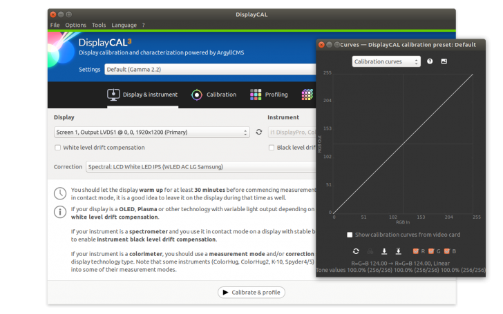 โปรแกรมปรับสีหน้าจอ DisplayCAL