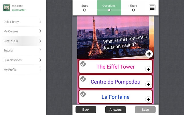 โปรแกรมสร้างคำถาม Quiz Creator โปรแกรมสร้างคำถาม Quiz Creator
