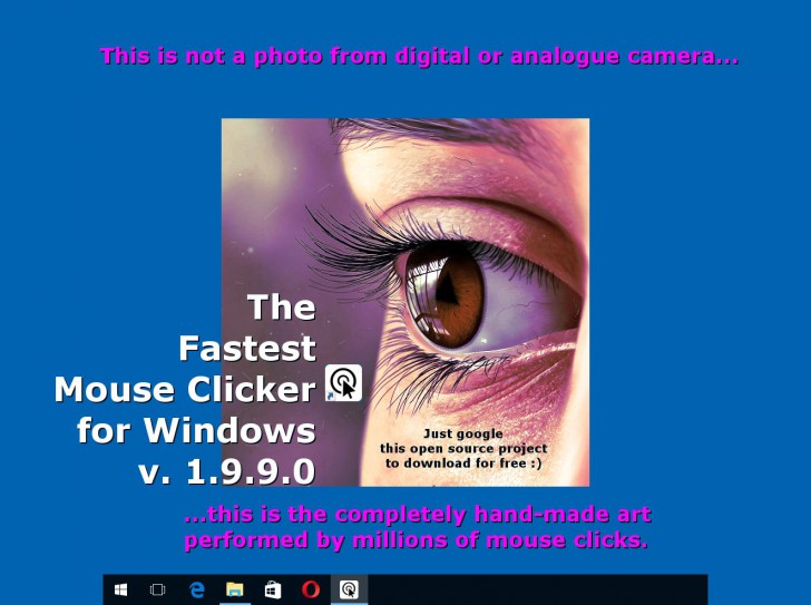 โปรแกรมช่วยคลิก The Fastest Mouse Clicker