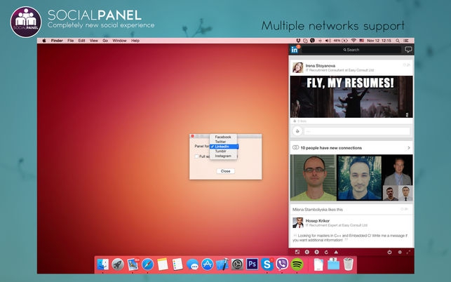 SocialPanel (โปรแกรม SocialPanel แผงควบคุมโซเชียล เข้าถึงได้หลายแบบ บน Mac) : SocialPanel (โปรแกรม SocialPanel แผงควบคุมโซเชียล เข้าถึงได้หลายแบบ บน Mac) :