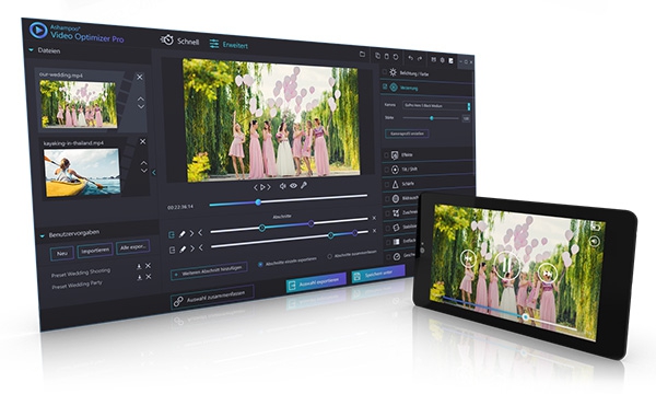โปรแกรมแก้ไขวิดีโอ Ashampoo Video Optimizer Pro