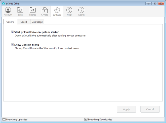 โปรแกรมเก็บไฟล์ออนไลน์ pCloud