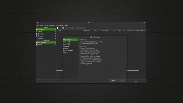 โปรแกรมช่วยดาวน์โหลด uGet Download Manager