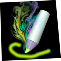 Lux Draw (โปรแกรม Lux Draw วาดรูป ระบายพู่กันเรืองแสง บน Mac)