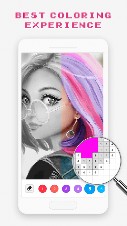 App ระบายสี ผ่อนคลาย Pixel Art Book