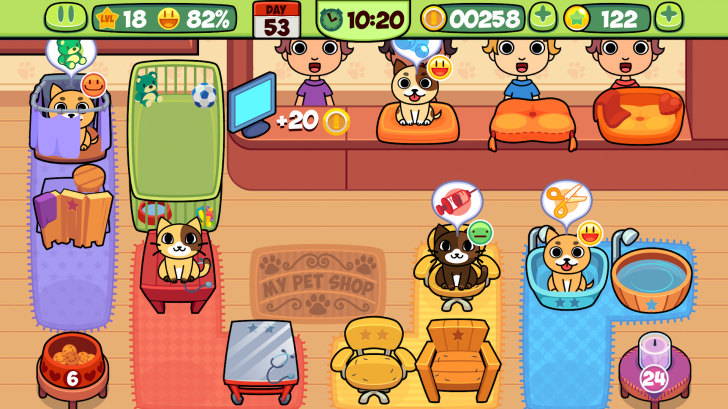 App ร้านอาบน้ำ ตัดขนหมาแมว My Virtual Pet Shop