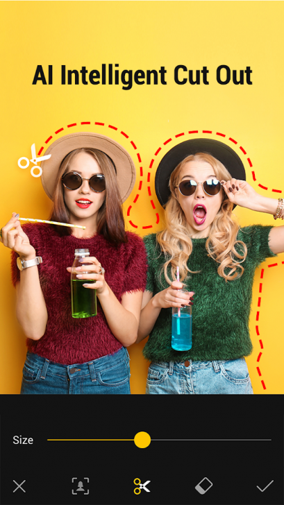 App เปลี่ยนฉากหลังภาพสวยๆ Cut Cut