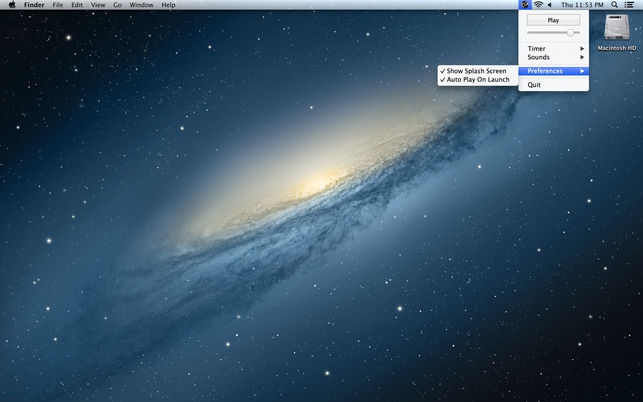 Chill Lite (โปรแกรม Chill Lite สร้างเสียงรบกวน สำหรับผ่อนคลาย และ โฟกัส บน Mac) : 