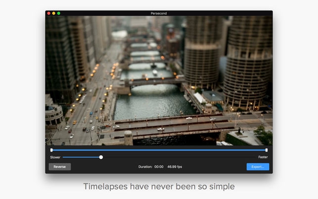 โปรแกรมสร้างวิดีโอไทม์แลปส์ Persecond โปรแกรมสร้างวิดีโอไทม์แลปส์ Persecond