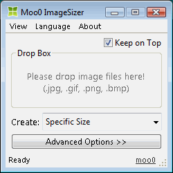 Moo0 Image Sizer (โปรแกรมแก้ไขขนาดรูป พร้อมแปลงไฟล์ในตัว ฟรี) : Moo0 Image Sizer (โปรแกรมแก้ไขขนาดรูป พร้อมแปลงไฟล์ในตัว ฟรี) :