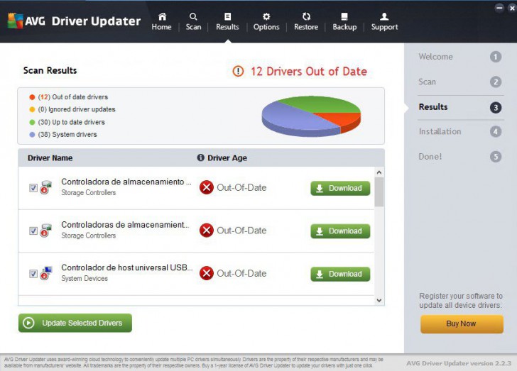 โปรแกรมหาไดร์เวอร์ อัปเดตไดร์เวอร์ AVG Driver Updater