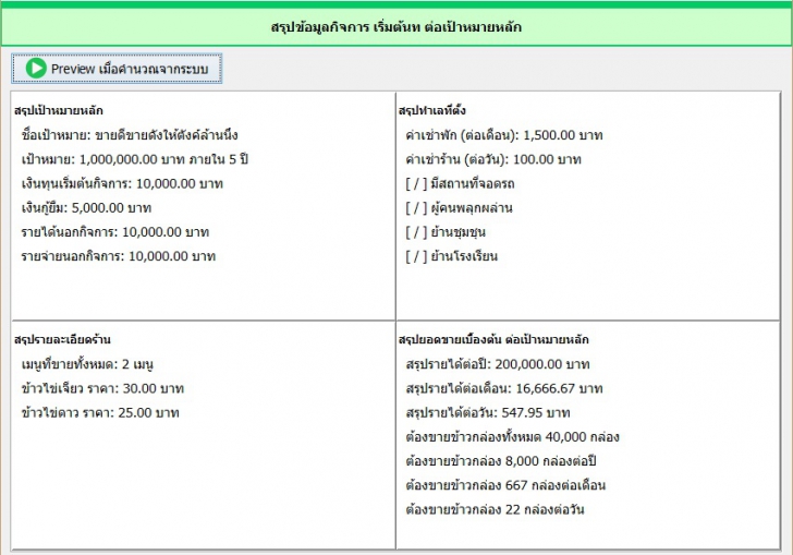โปรแกรมวางแผนธุรกิจ Business Goal Professional โปรแกรมวางแผนธุรกิจ Business Goal Professional