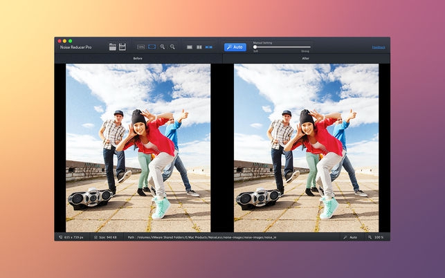 Noise Reducer Pro (โปรแกรมลด Noise ภาพ ลดจุดรบกวนบนภาพ ใช้บน Mac) : 