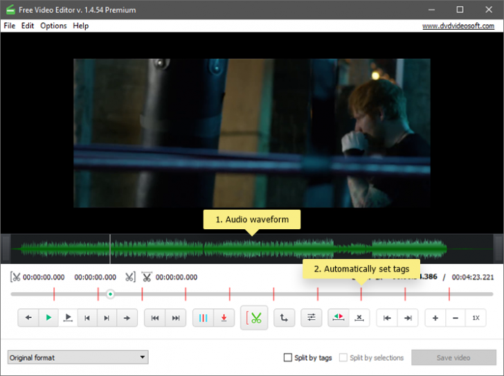 โปรแกรมตัดต่อวิดีโอฟรี Free Video Editor