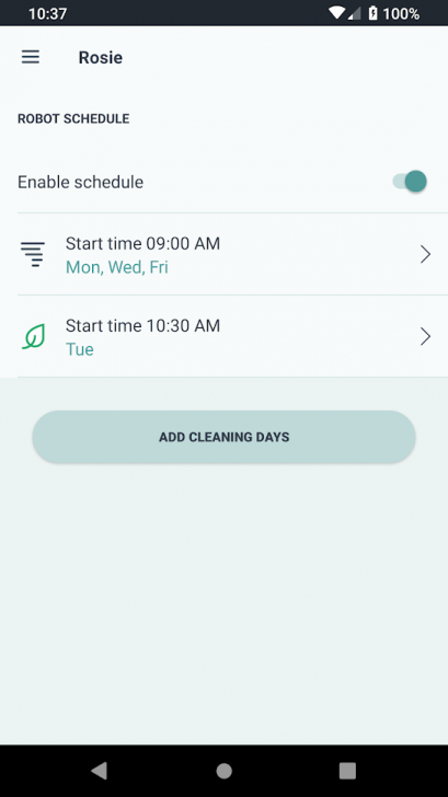 App ควบคุมหุ่นยนต์ดูดฝุ่น Neato Robotics