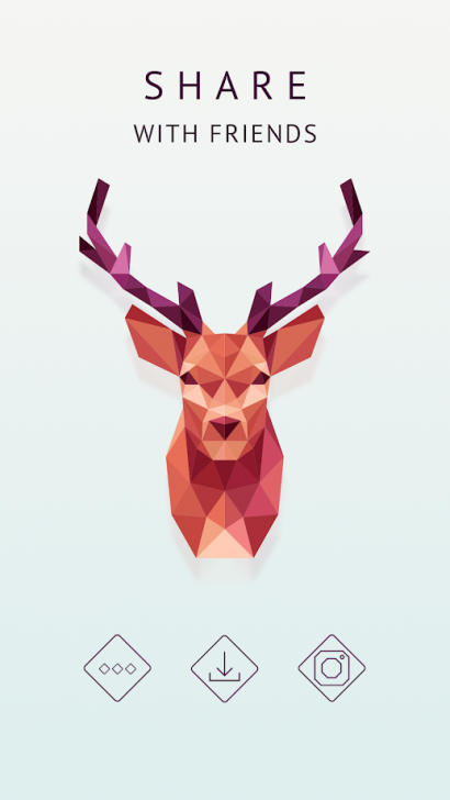 App เกมส์หมุนหาเหลี่ยมเรียงภาพ Polysphere