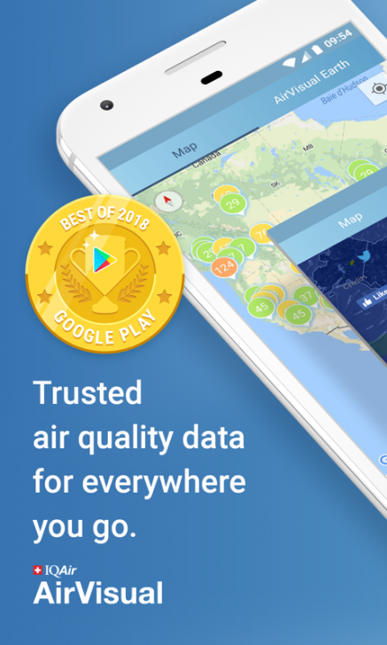 App ตรวจสอบมลภาวะอากาศ Air Quality