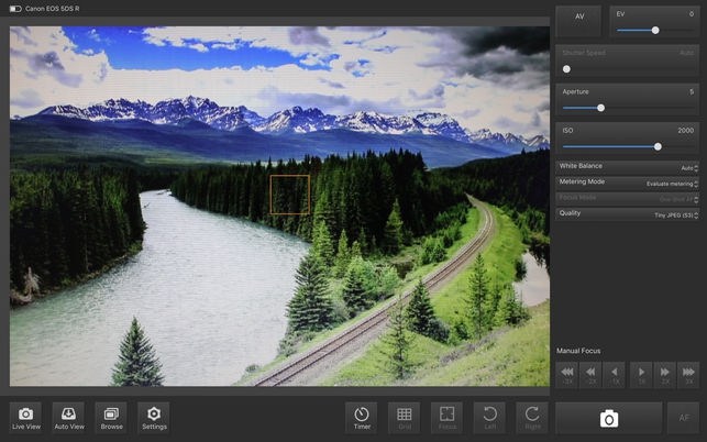โปรแกรมควบคุมกล้องไร้สาย CamFi